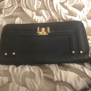 Brand New Kate Landry Black Vegan Leather Wallet